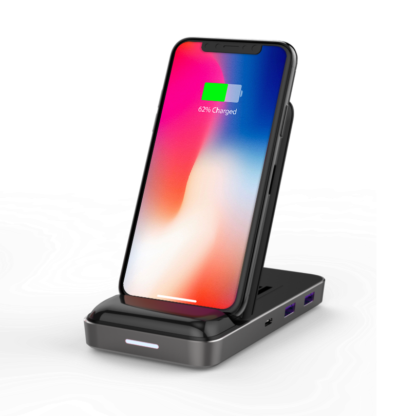 HyperDrive 7.5W Wireless Charger USB-C Hub