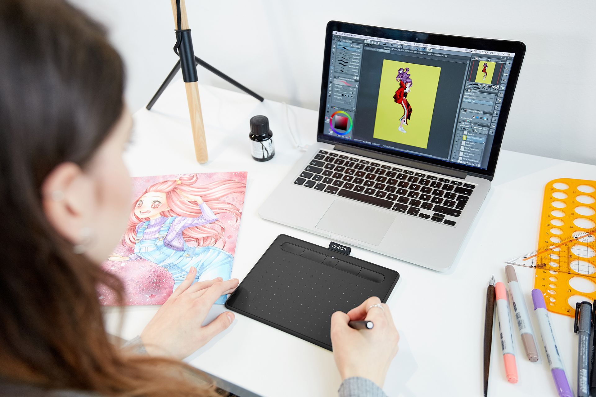 Bảng vẽ Wacom Intuos S (Bluetooth, Black)