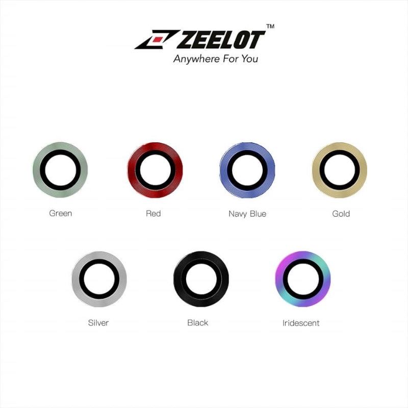Miếng dán bảo vệ Camera viền màu chống va đập Zeelot cao cấp cho iPhone 12 Pro Max