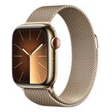  Đồng hồ Apple Watch Series 9 Stainless Steel với dây Milanese Loop 