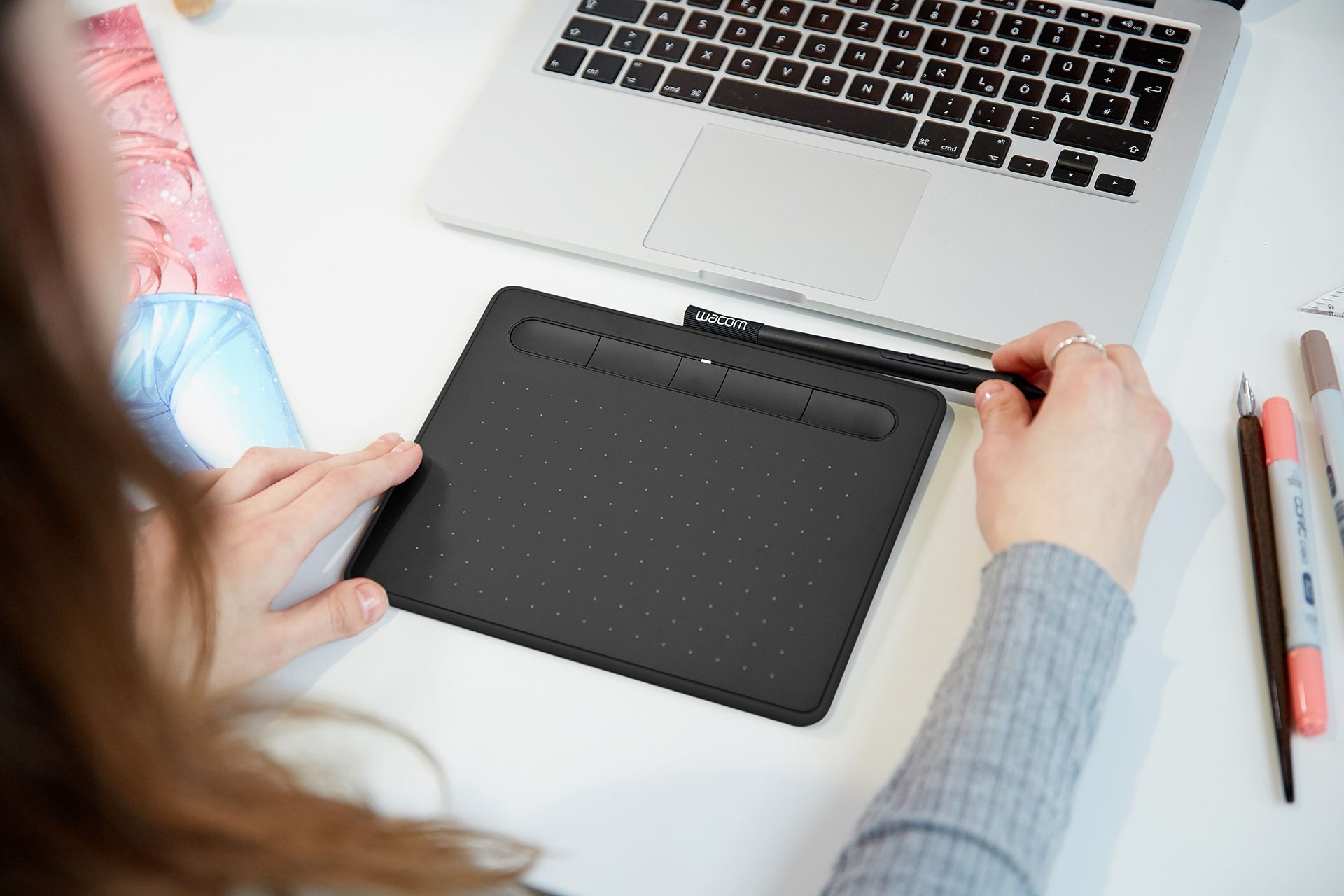 Bảng vẽ Wacom Intuos S (Bluetooth, Black)