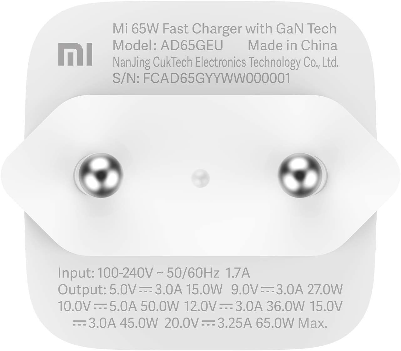 Adapter Xiaomi Mi 65W Fast Charger