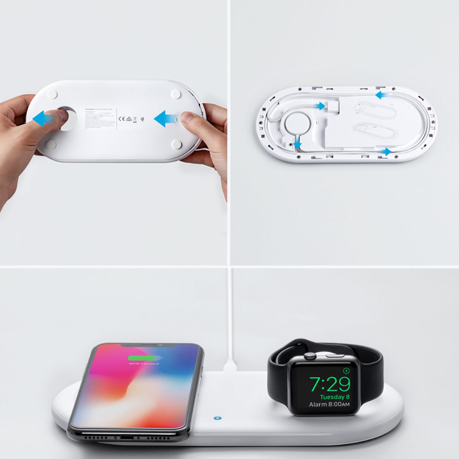 Anker PowerWave+ Wireless Charging Pad with Watch Holder