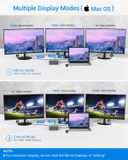  TOTU USB-C 4K@30Hz Triple Display Docking Station with Charging Support for MacBook Pro & Windows USB 3.1 Gen2 Type C Systems (2 HDMI,DP,7 USB Ports, 60W USB PD), MacOS only Support Mirror Mode 