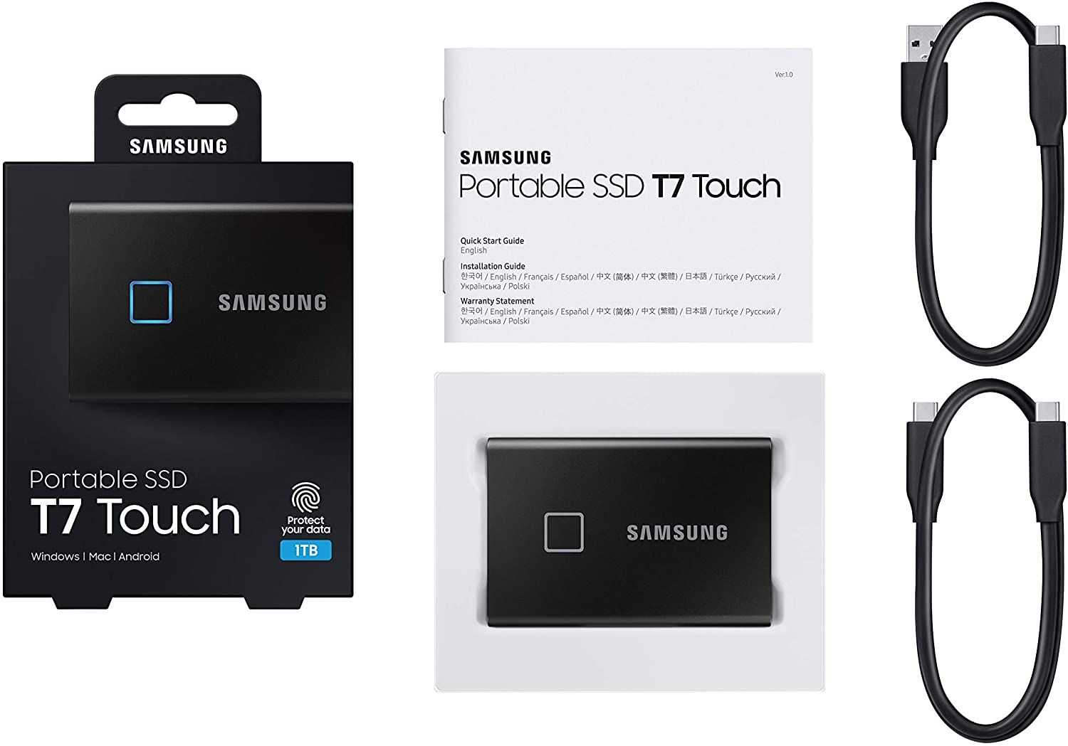 Ổ cứng Samsung T7 Touch Portable SSD