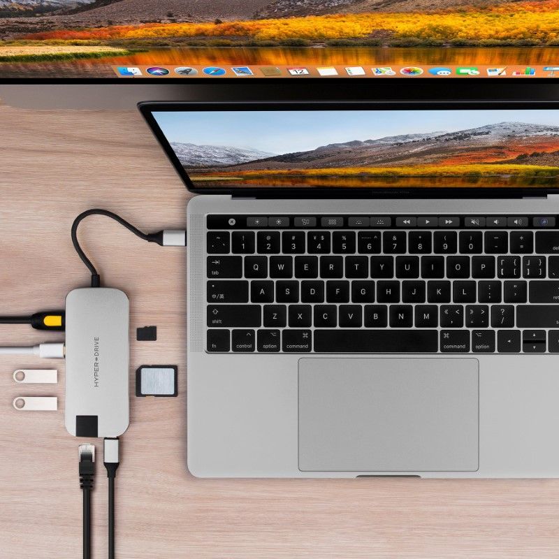 Cổng chuyển HyperDrive SLIM 8-in-1 USB-C Hub