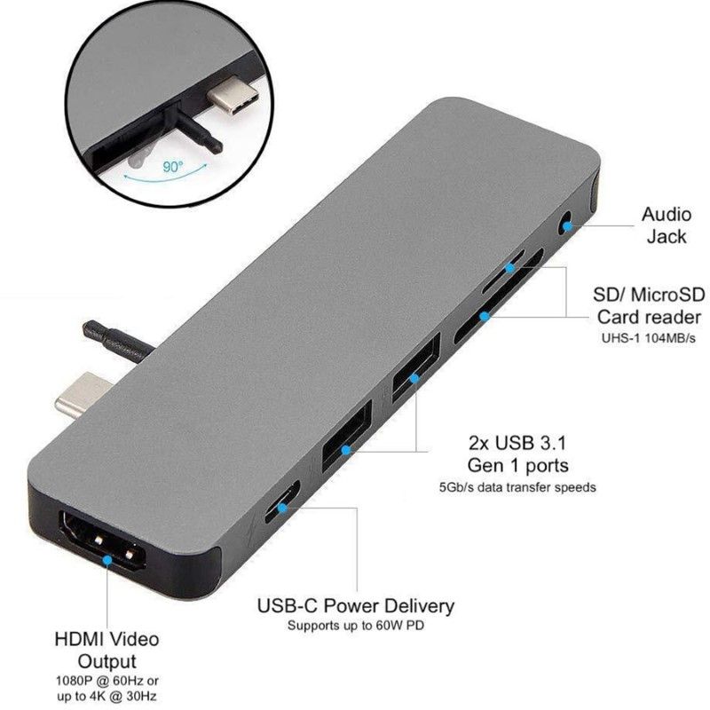 Cổng chuyển HyperDrive SOLO 7-in-1 USB-C Hub