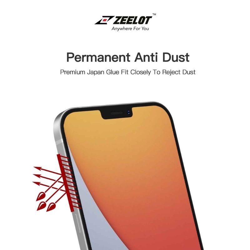 Kính Cường Lực Chống Nhìn Trộm (Có Lưới Loa) ZEELOT cho iPhone 12 Pro Max 6.7