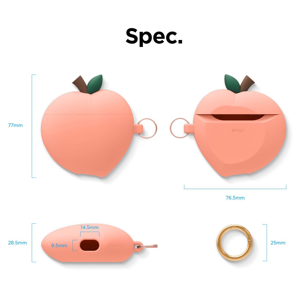 Ốp Elago Peach AirPods