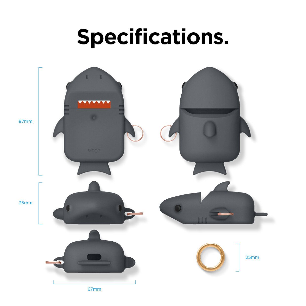 Ốp Elago Shark AirPods