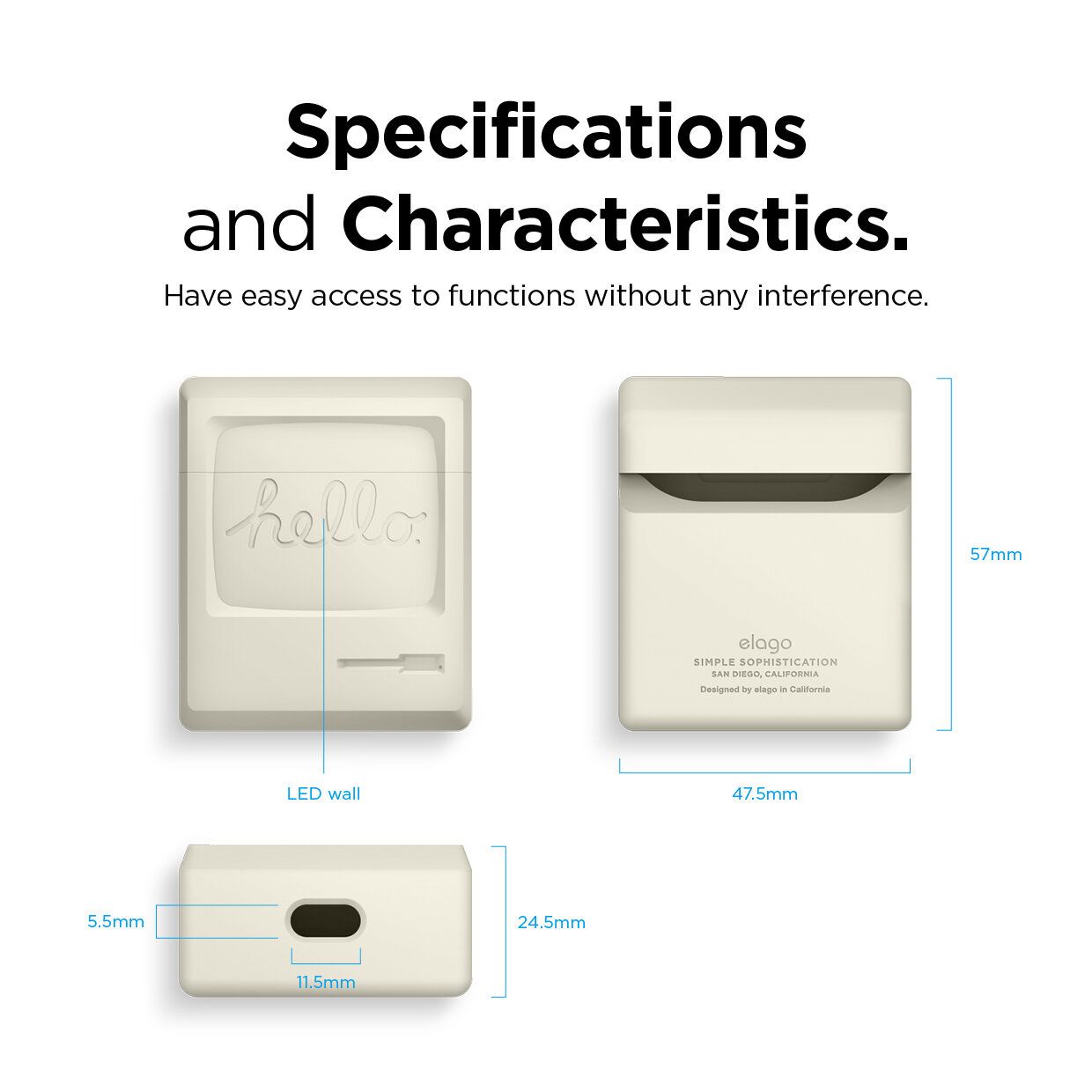 Ốp Elago AW3 Case Airpods