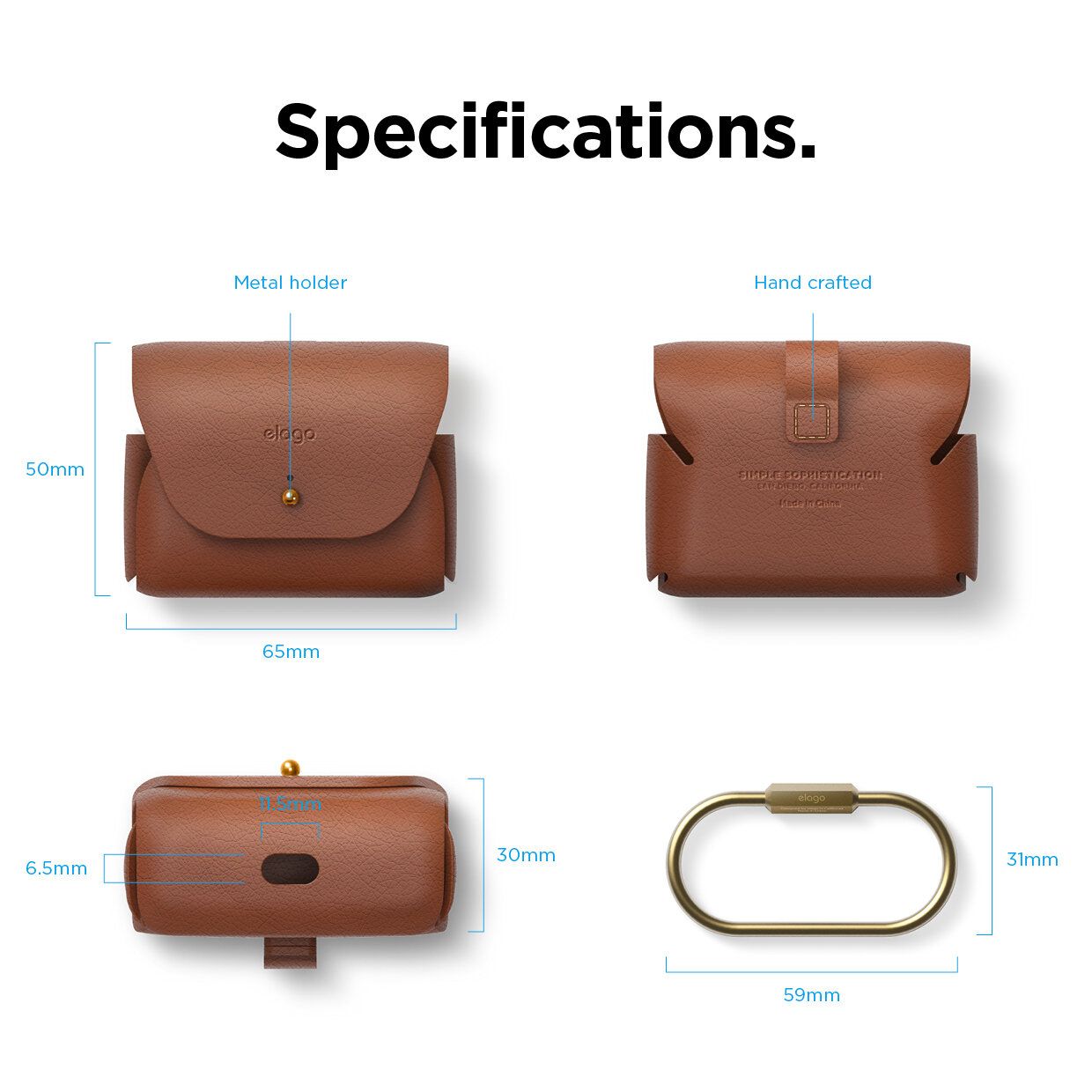 Bao da Elago Leather for AirPods Pro