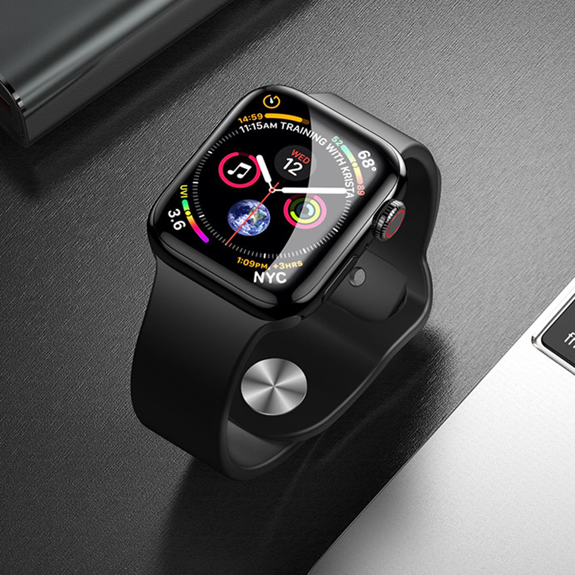 Kính Cường Lực Chống Vân Tay Bảo Vệ Màn Hình Zeelot cao cấp cho Apple Watch