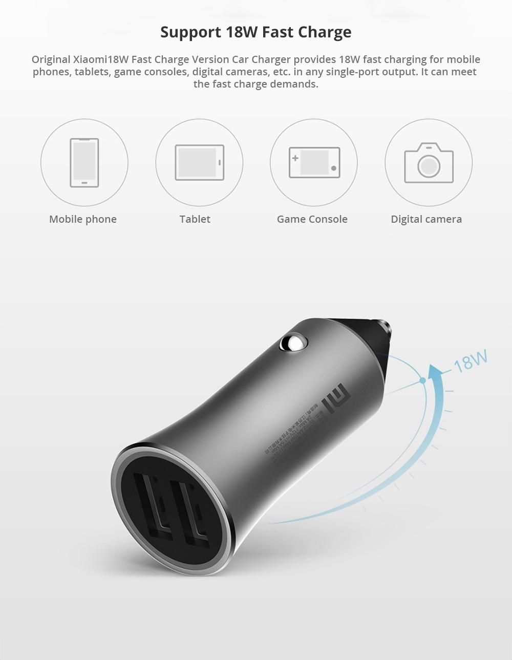 Tẩu sạc Xiaomi Car Charger Pro 18W