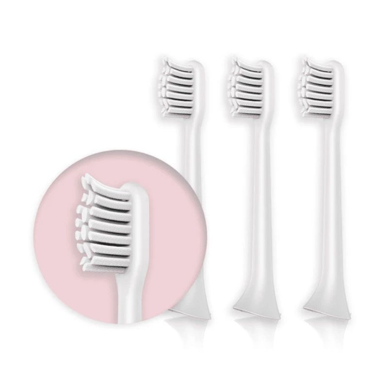 Bộ 3 Đầu bàn chải Mipow Bocali - Pink