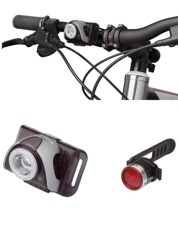 Bộ đèn pin xe đạp LedLenser SEO B5R Grey Dual