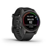  Garmin Fenix 7S Pro - Sapphire Solar - Carbon Gray DLC Titanium with Black Band 