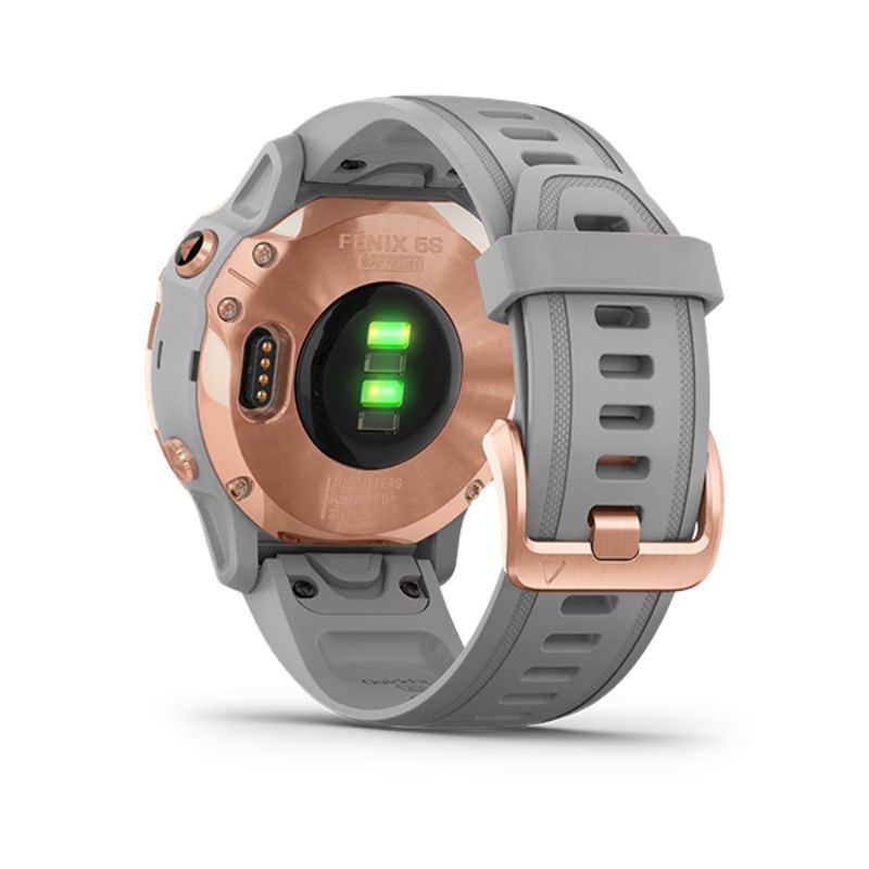 Garmin Fenix 6S, Sapphire - Rose Gold-tone with Powder Gray Band