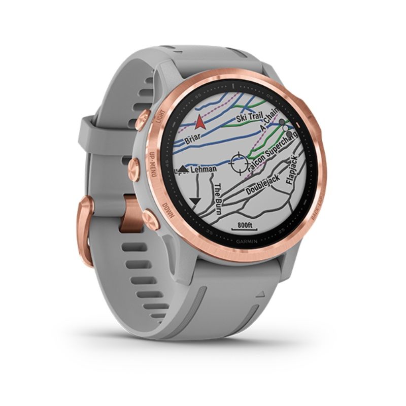Garmin Fenix 6S, Sapphire - Rose Gold-tone with Powder Gray Band