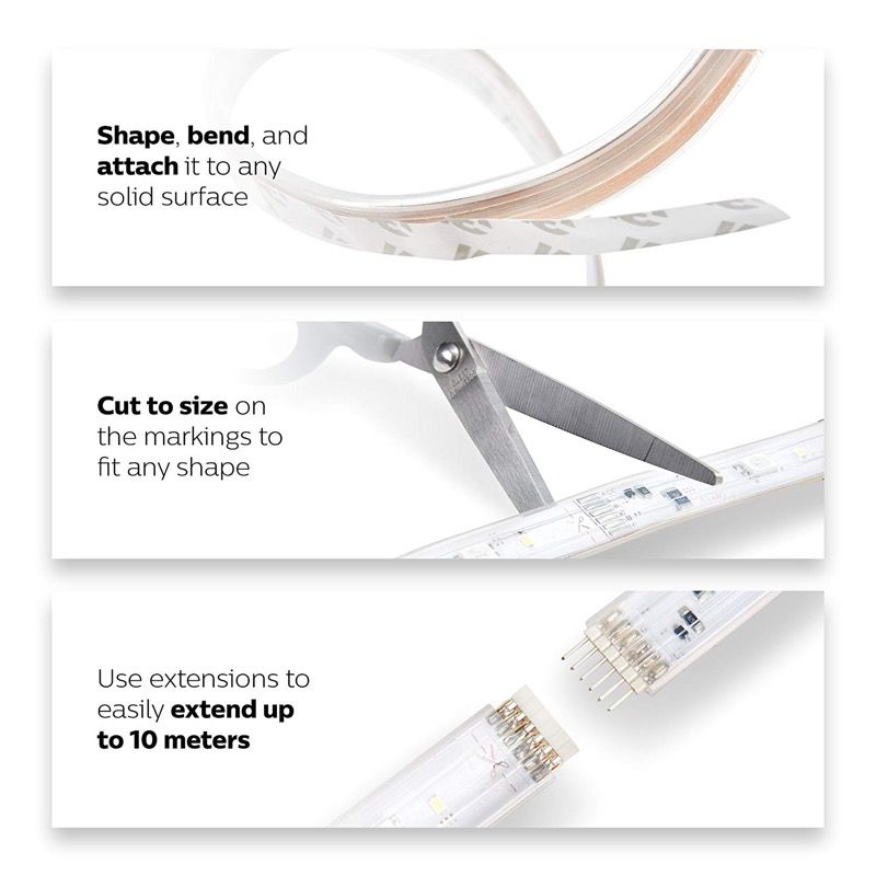 Đèn thông minh Led dây Philips Hue Lightstrip Plus 2M – Base KIT