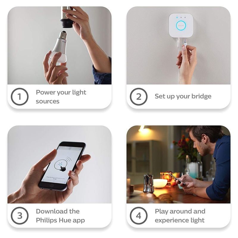 Bộ đèn thông minh Philips Hue Starter Kit White Color Ambiance 9W