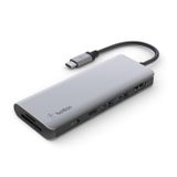  Belkin Hub USB-C 3.1 Multiport, 7 trong 1, màu xám Belkin 