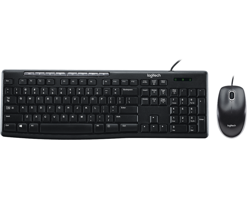 Combo Bàn Phím Và Chuột Có Dây Logitech MK200
