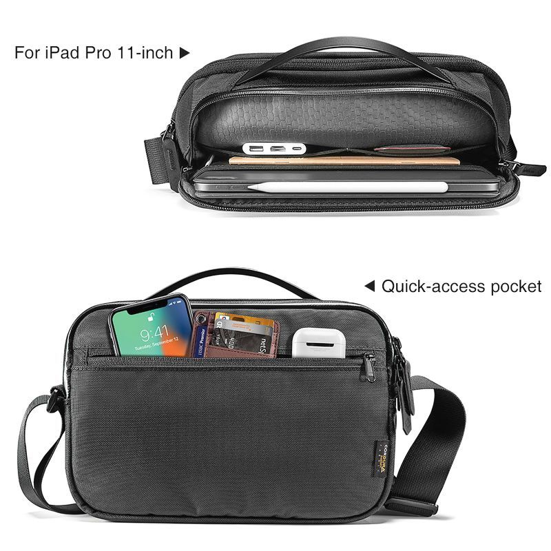 Tomtoc Crossbody Bag with Smart Organization 11