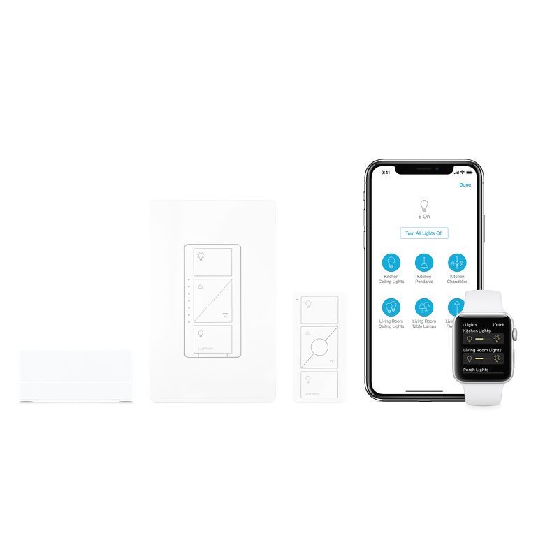 Lutron Caséta Wireless Smart Lighting Dimmer Switch Starter Kit - nhập khẩu