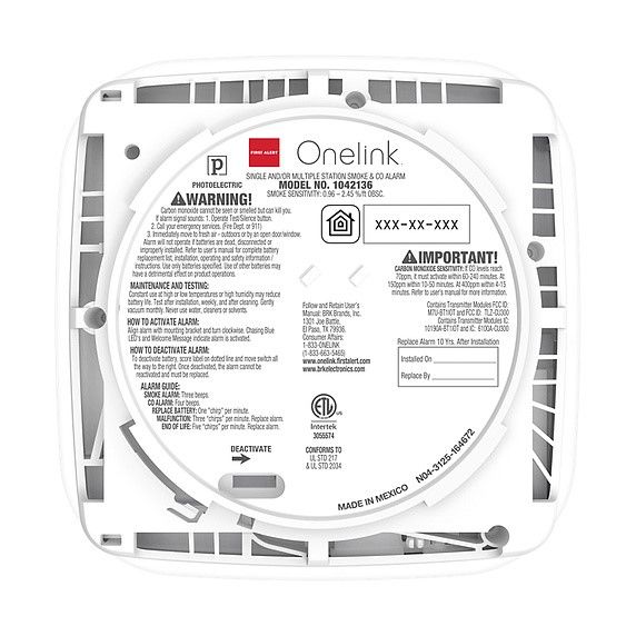Apple First Alert Onelink Smart Smoke and Carbon Monoxide Alarm (Battery)