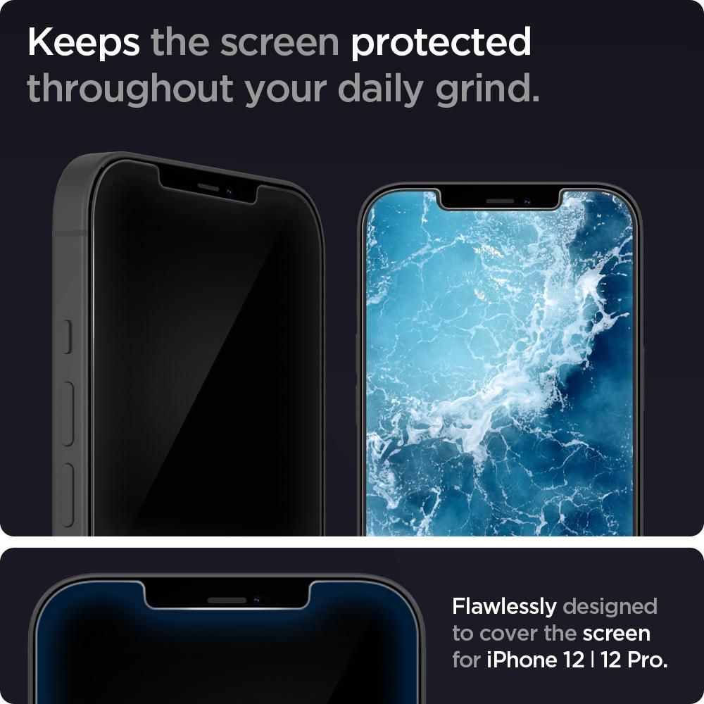 Ốp Spigen Screen Protector EZ Fit Glas.tR Slim iPhone 12 Pro Max