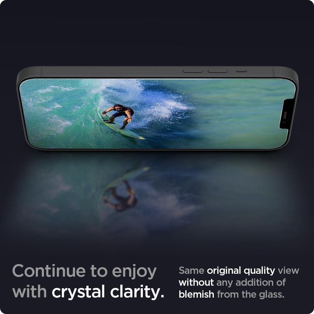 Ốp Spigen Screen Protector EZ Fit Glas.tR Slim iPhone 12 Pro Max