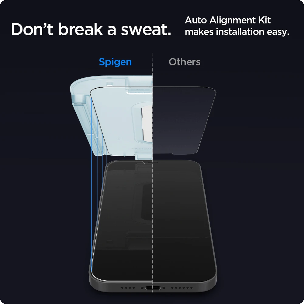 Ốp Spigen Screen Protector EZ FIT GLAS.tR Privacy iPhone 12 Pro Max