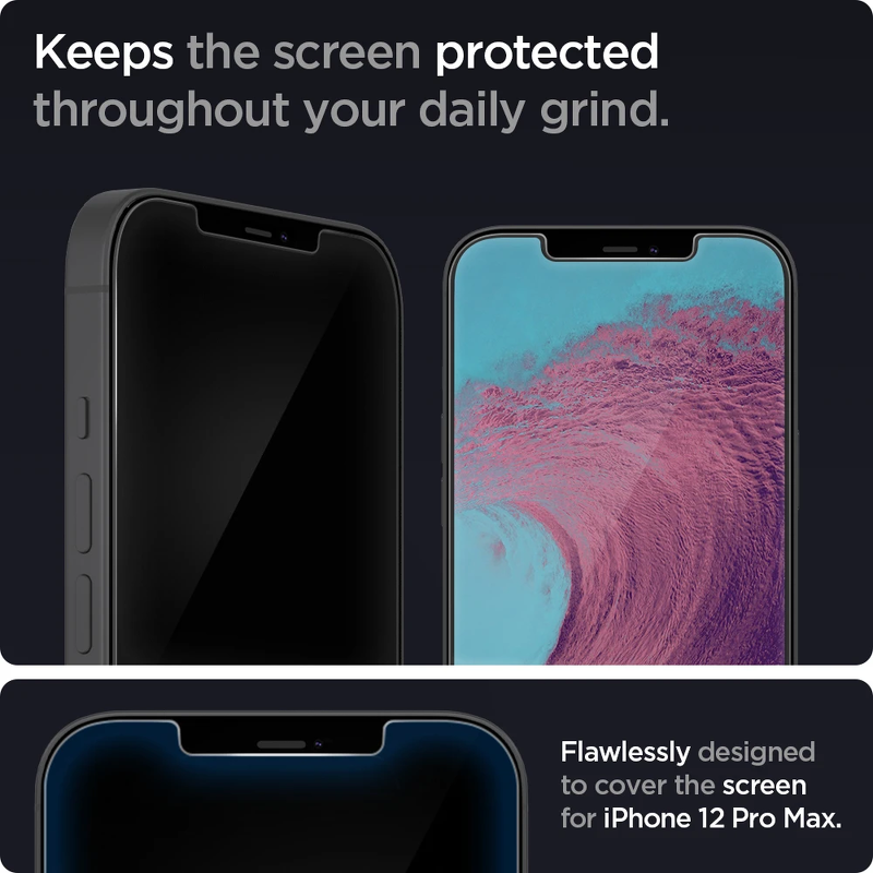 Ốp Spigen Screen Protector EZ FIT GLAS.tR Privacy iPhone 12 Pro Max