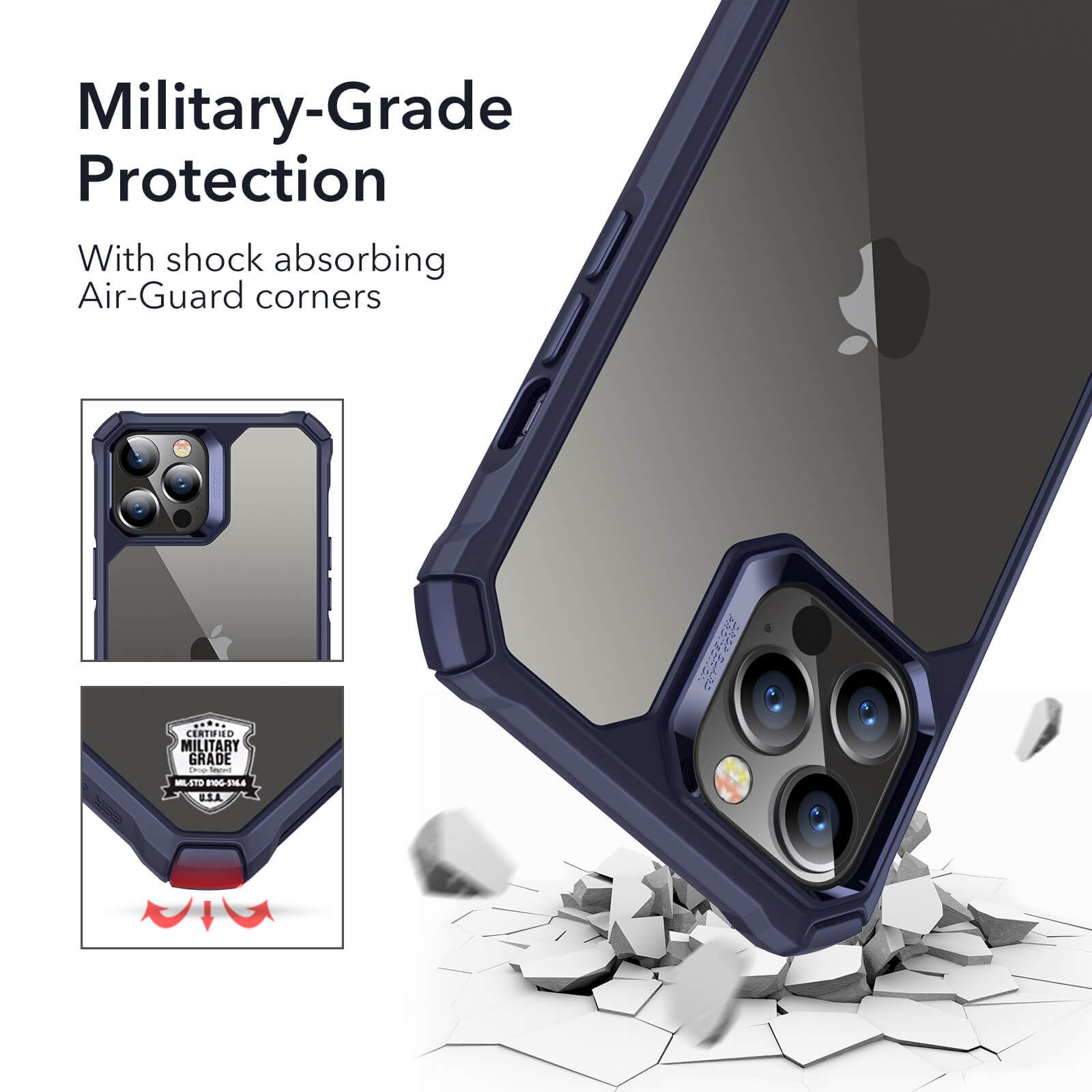 Ốp ESR Air Armor Clear Hard Case iPhone 12 Pro Max