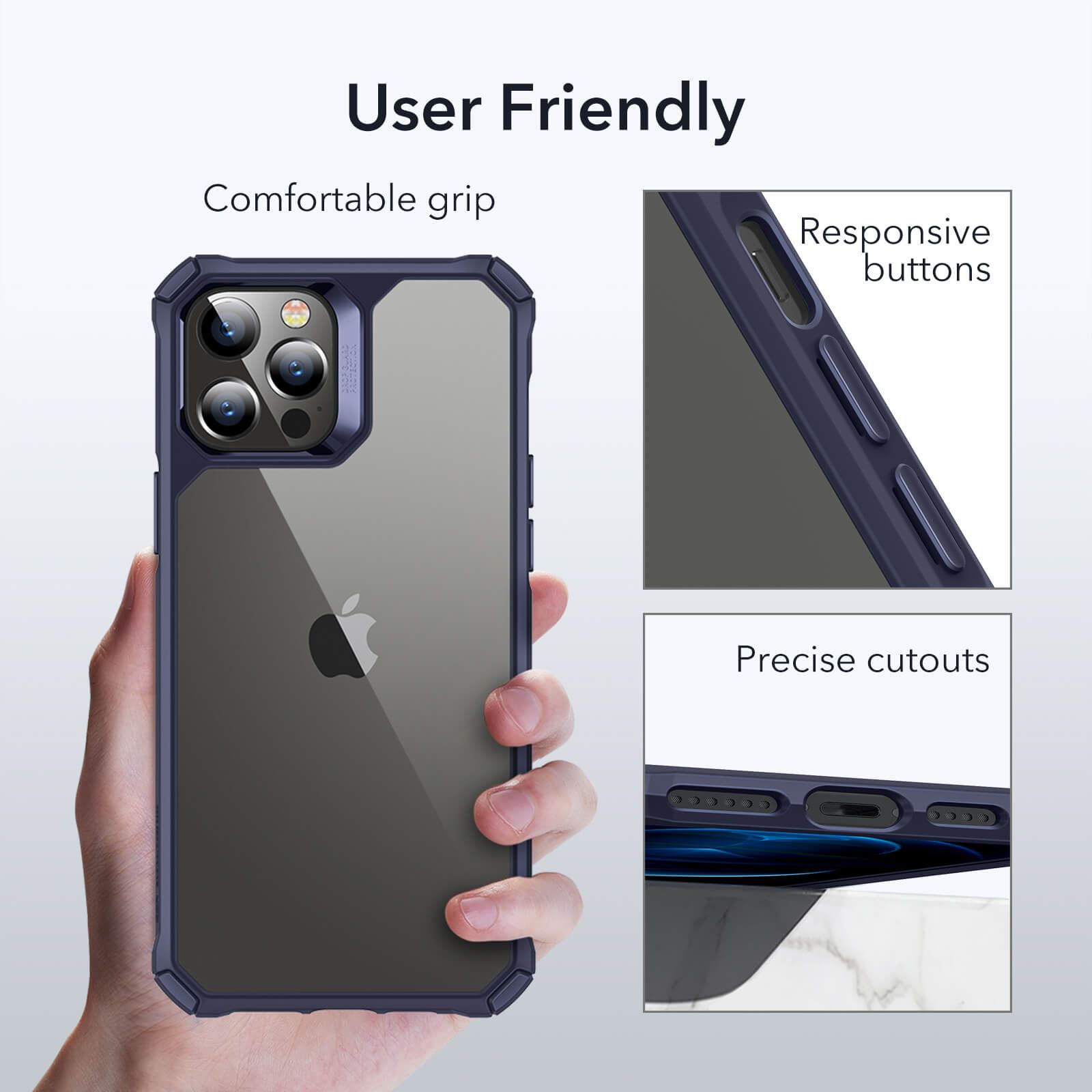 Ốp ESR Air Armor Clear Hard Case iPhone 12 Pro Max