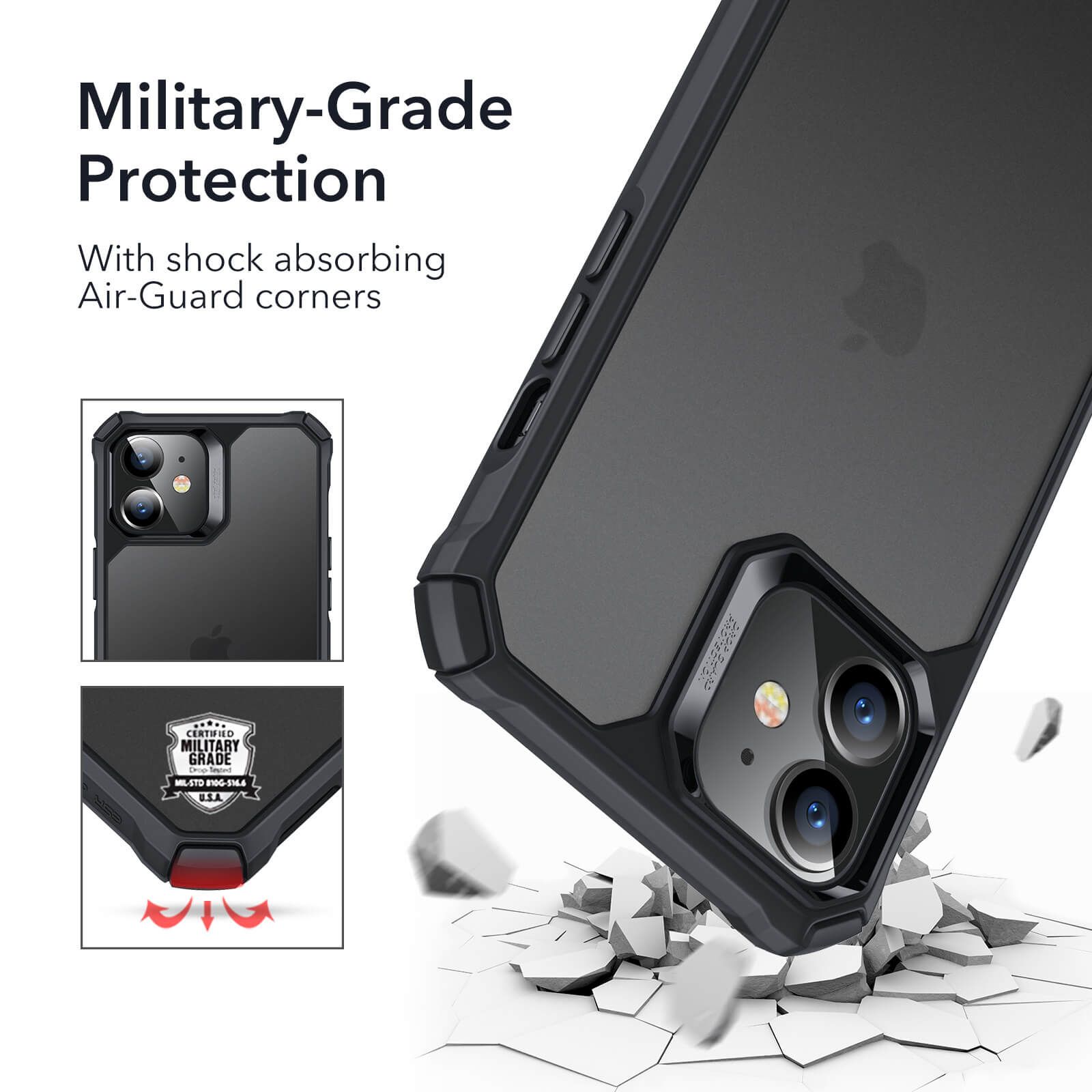 Ốp ESR Air Armor Clear Hard Case iPhone 12 | 12 Pro