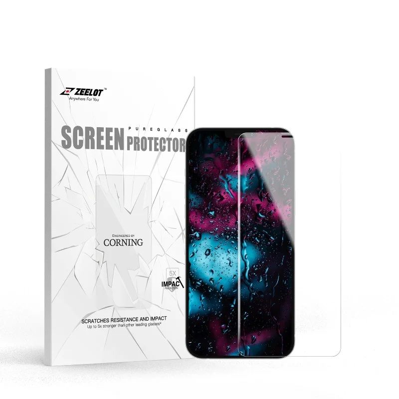 Kính Cường Lực Trong Không Viền Đen ZEELOT cho iPhone 12 Pro Max 6.7