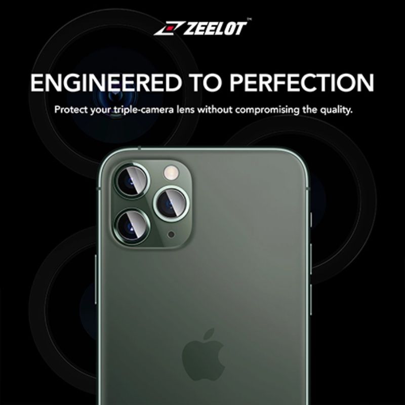 Miếng dán bảo vệ Camera viền màu chống va đập Zeelot cao cấp cho iPhone 12 Pro Max