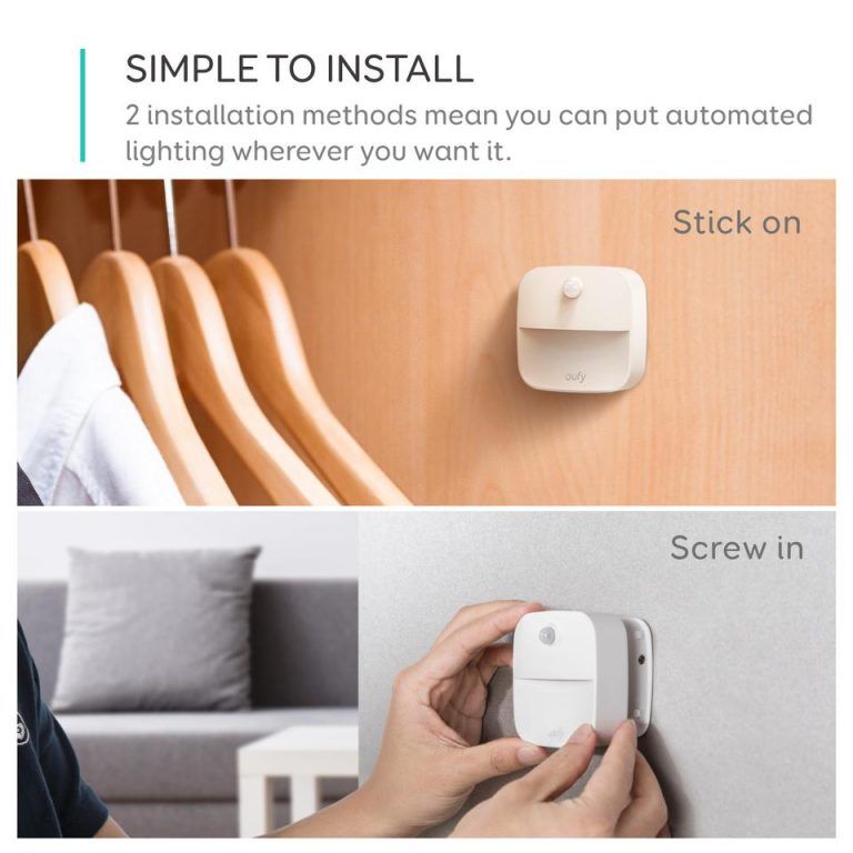 Bộ 3 đèn Eufy Lumi Stick-On Night Light, 0.1W - T1301