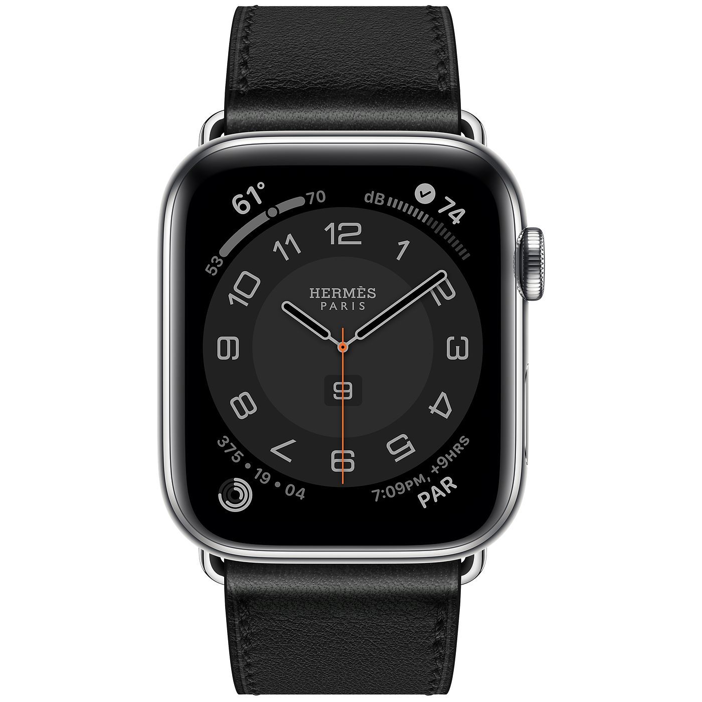 Apple Watch 44mm Hermès Silver Stainless Steel Case with Single Tour Deployment Buckle
