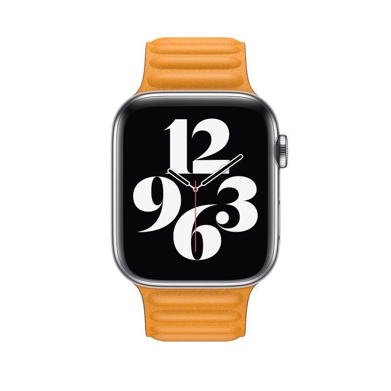 Dây đeo Apple Watch 44mm Leather Link - S/M