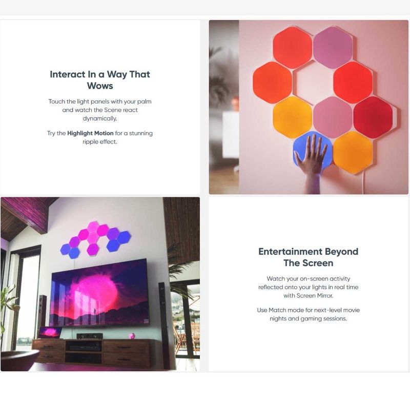 Đèn thông minh Nanoleaf Shapes Hexagon - Extra Kit (3 pieces)