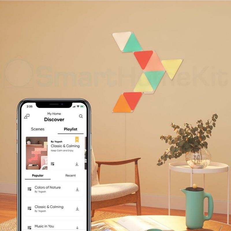 Đèn thông minh Nanoleaf Shapes Mini Triangle - Smarter Kit (5 pieces)
