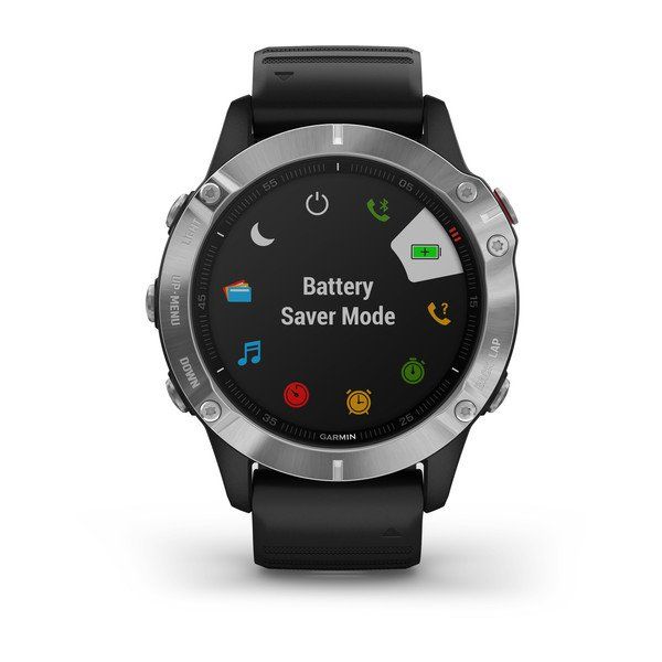 Garmin Fenix 6 Silver with Black Band