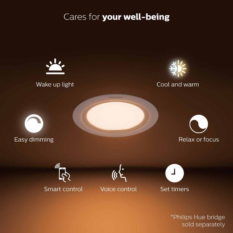 Philips Hue White Ambiance Dimmable LED Downlight