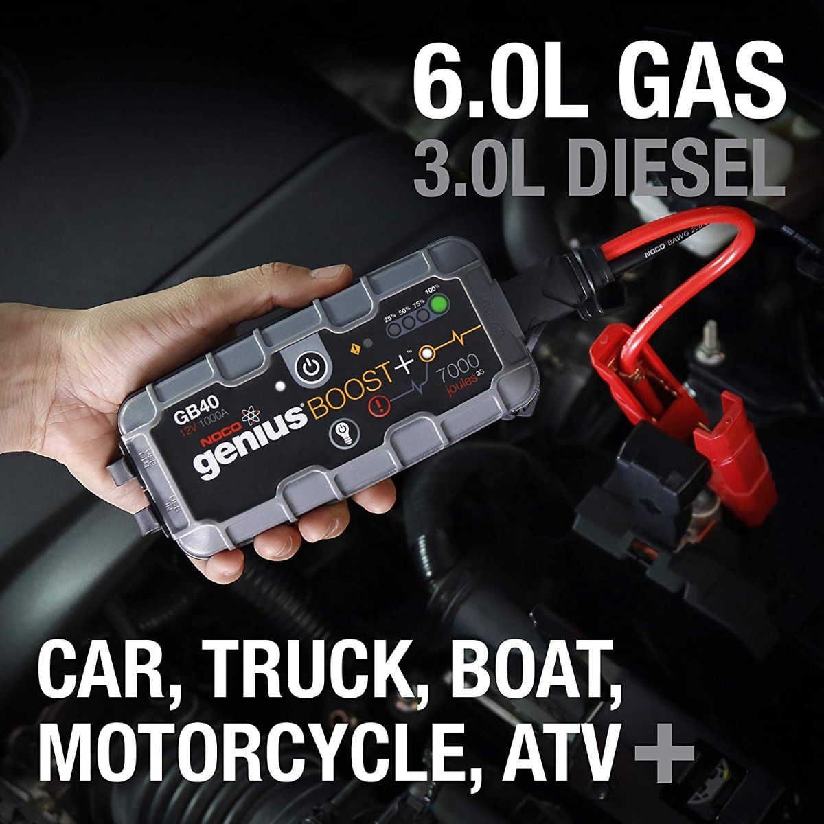 Pin dự phòng kiêm bộ khởi động xe NOCO GB40, 1000A