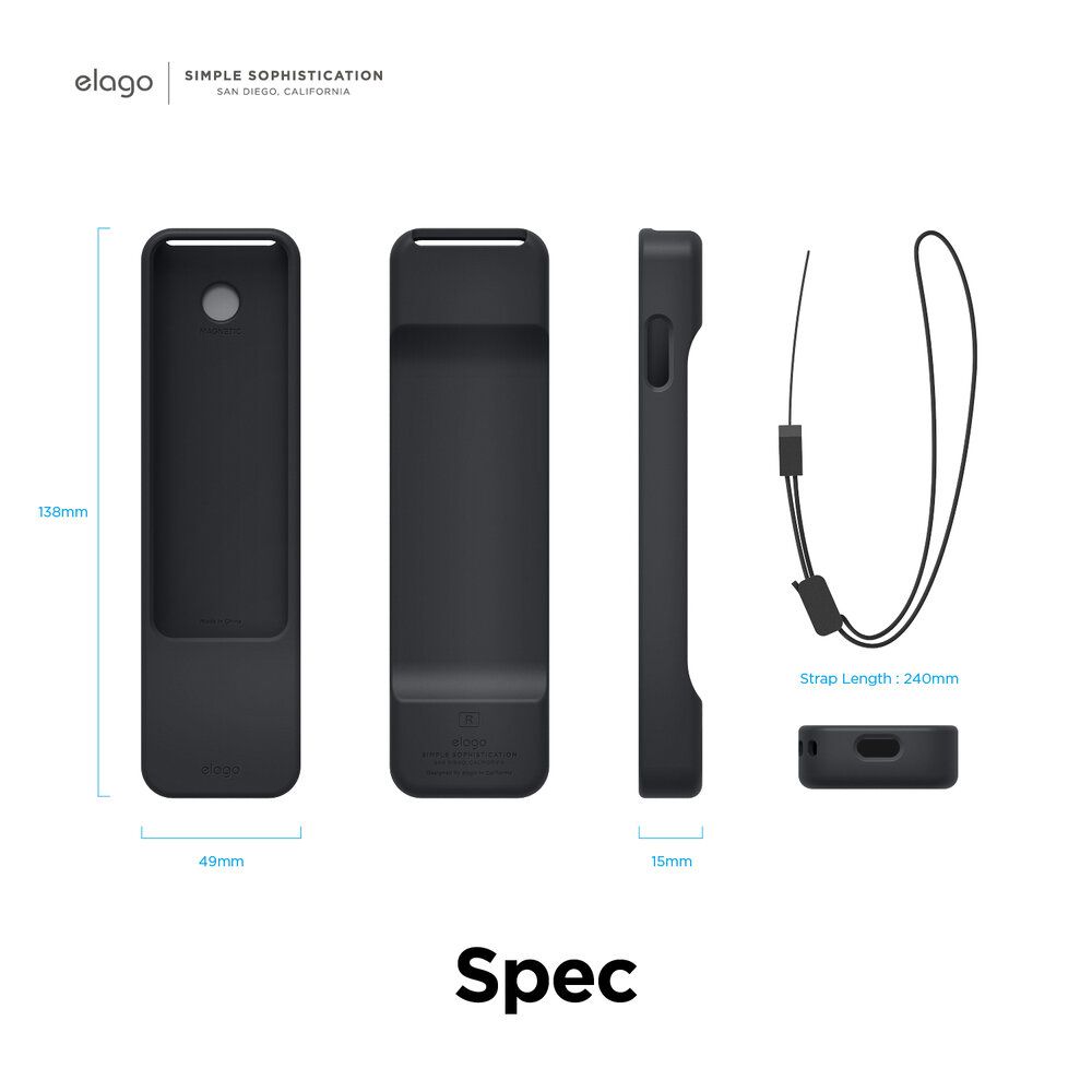 Vỏ bảo vệ Elago R1 Intelli cho Apple TV Siri Remote 2021