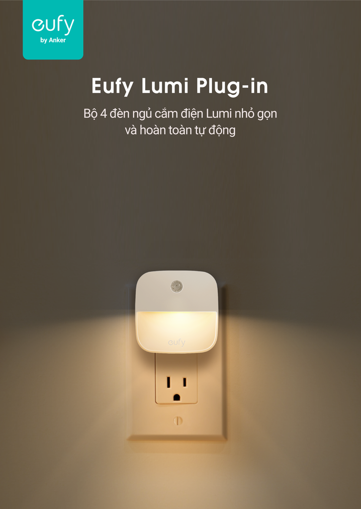 Bộ 4 đèn Eufy Lumi Plug-in, 0.4W - T1303