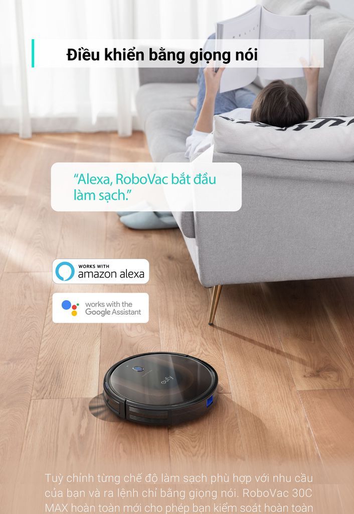 Robot Hút Bụi Eufy RoboVac 30C Max - T2130